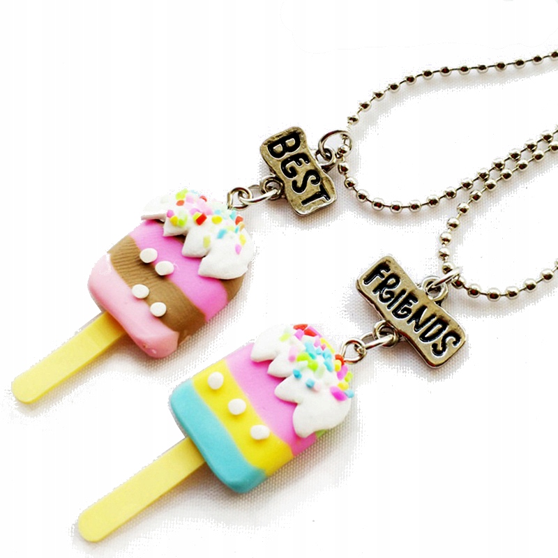 

Naszyjnik wisiorek Przyjaźni Best Friends lody x2