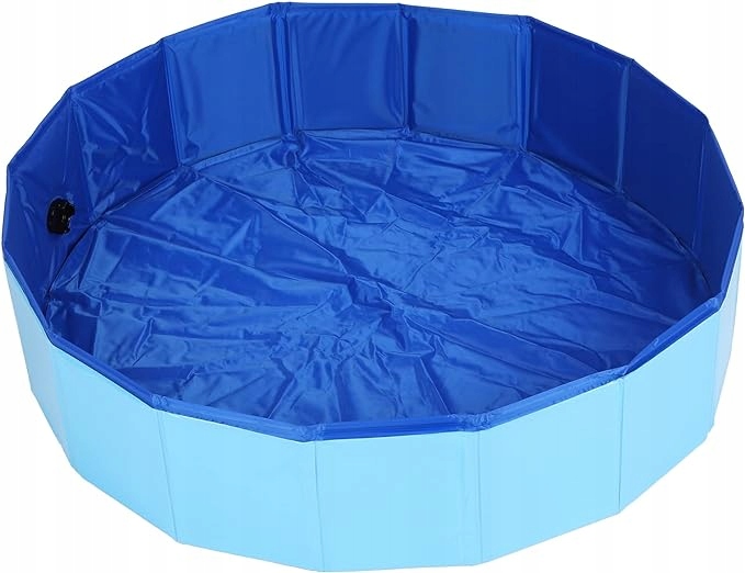 Levně Skládací zahradní bazén pro psa 80x30 cm, modrý