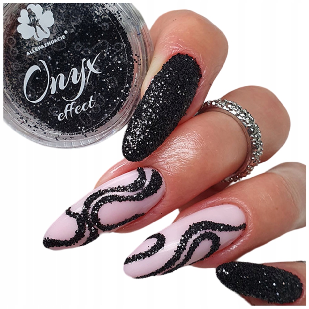 

Pyłek do paznokci Onyx Effect 2g czarny Nr1