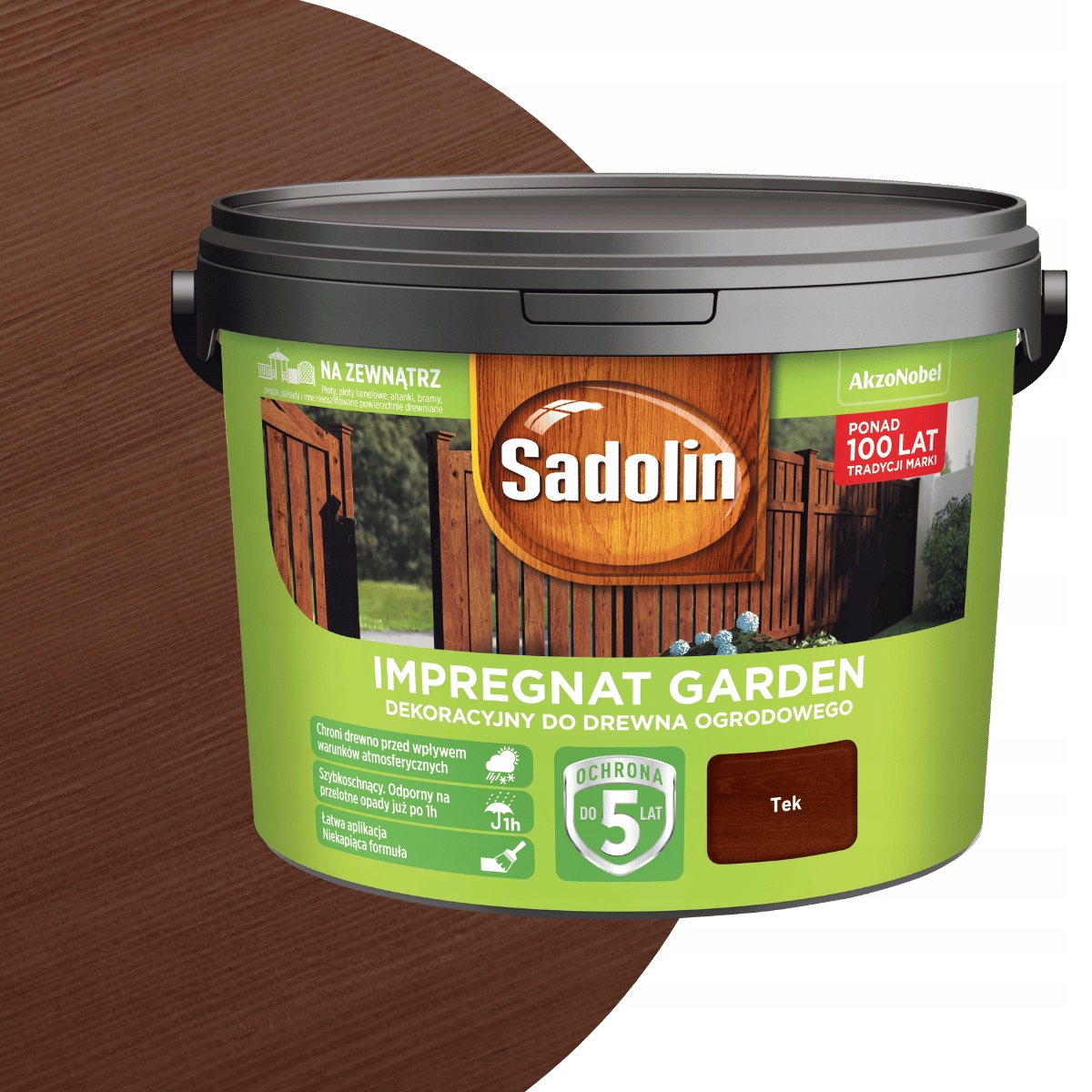 Sadolin Garden Impregnat Do Drewna 9L Tek