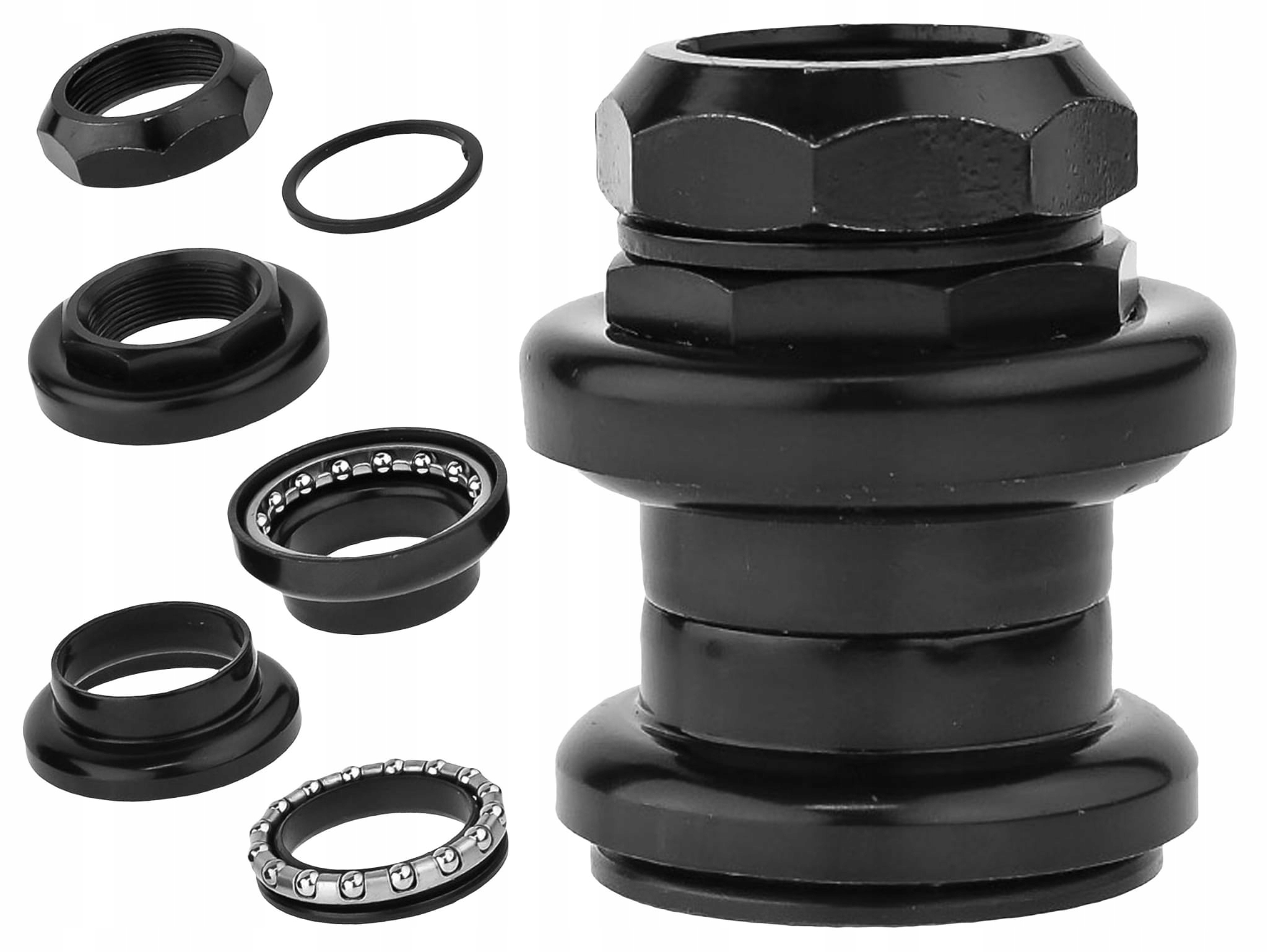 Stery 1.1/8" gwint NECO H-841 stalowe czarne