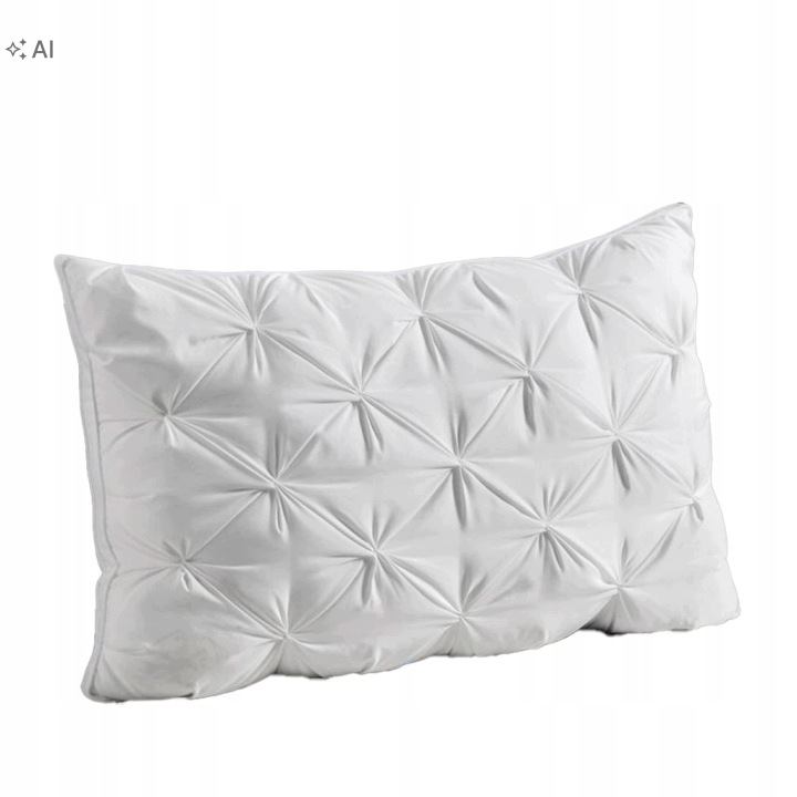 Poduszka Ciasto 50×70 cm antyalergiczna bawełniana miękka biała do spania