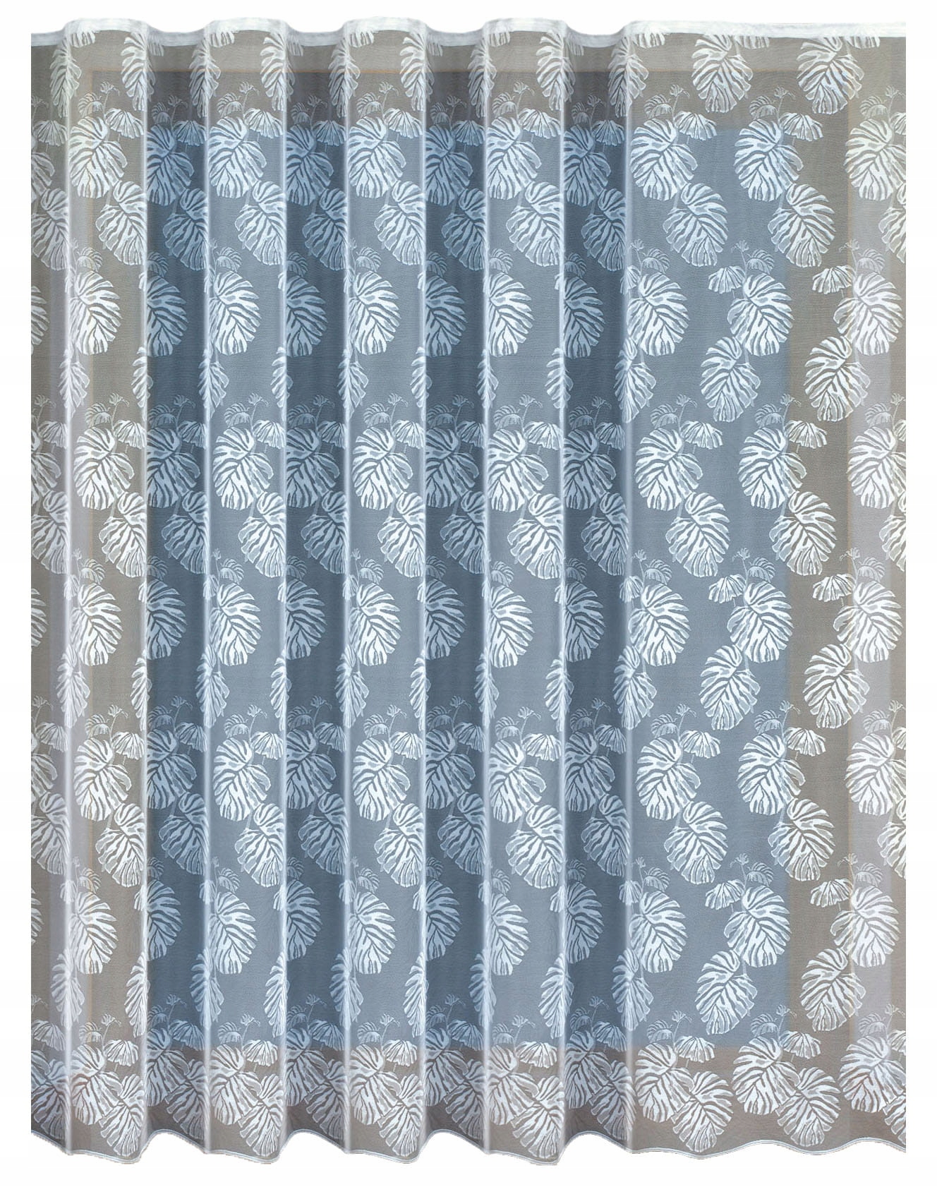 

Firana Żakardowa Z Taśmą Liście 200x150