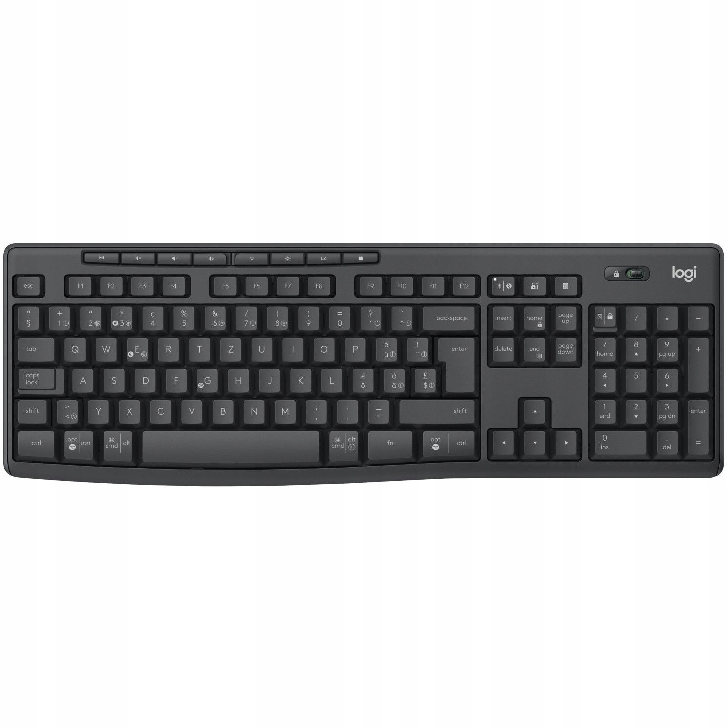 MK370 Combo Bezprzewodowy 112 klawiszy Szwajcarska Qwertz