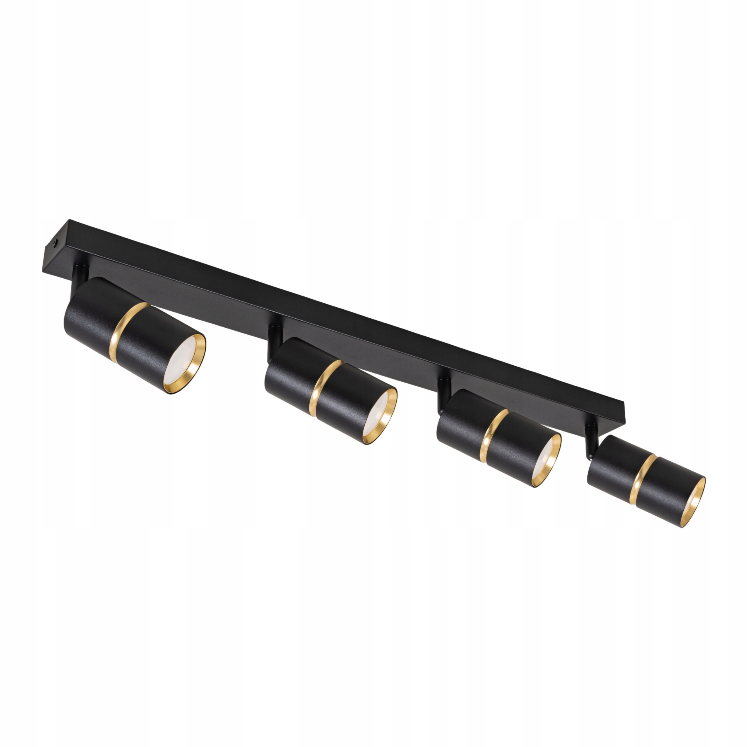 stropní svítidlo Led nástěnné svítidlo Nástěnné svítidlo Reflektor GU10 4x Černá Zlatá