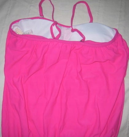 Różowe tankini S/M Rodzaj komplet