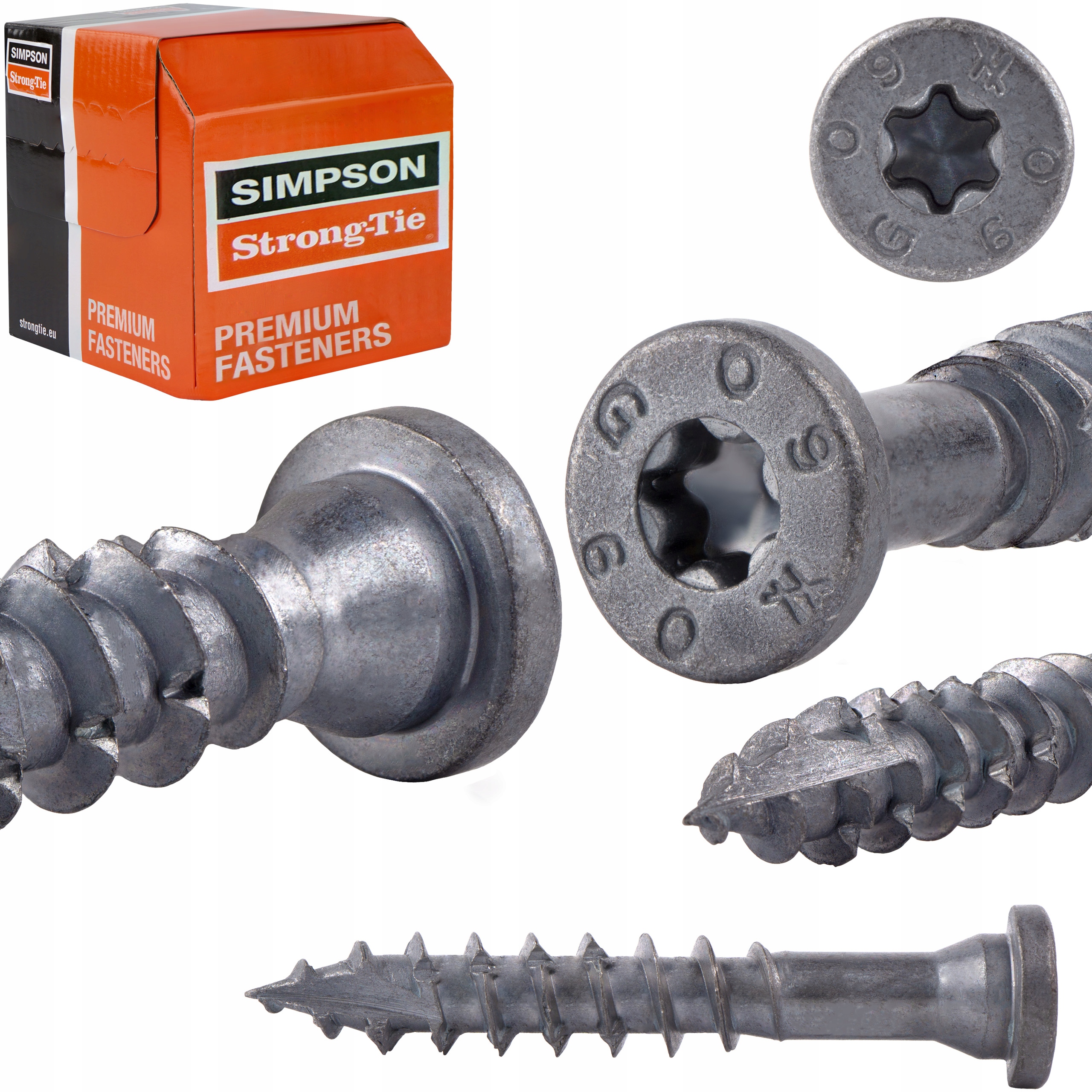 Tesařské vruty 10x60 mm 50 ks Torx pro spojovací prvky Simpson Ssf