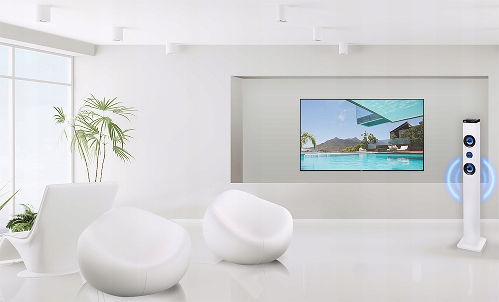 GŁOŚNIK KOLUMNA WIEŻA Bluetooth/USB/MP3 AUX System 2.0 ALL IN ONE biała Kod producenta XT101BT