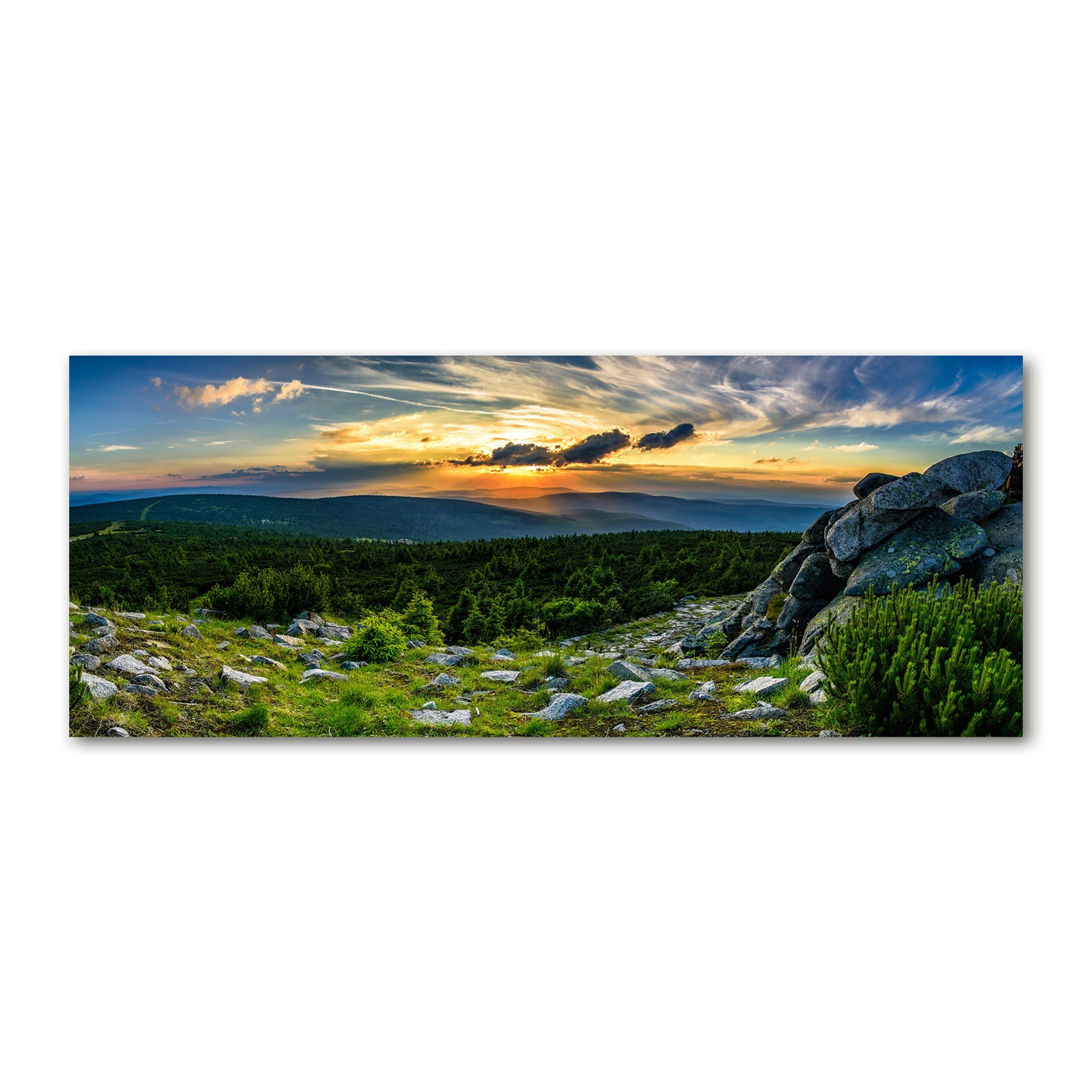 

Foto obraz akryl zdjęcie Górska panorama 125x50 cm