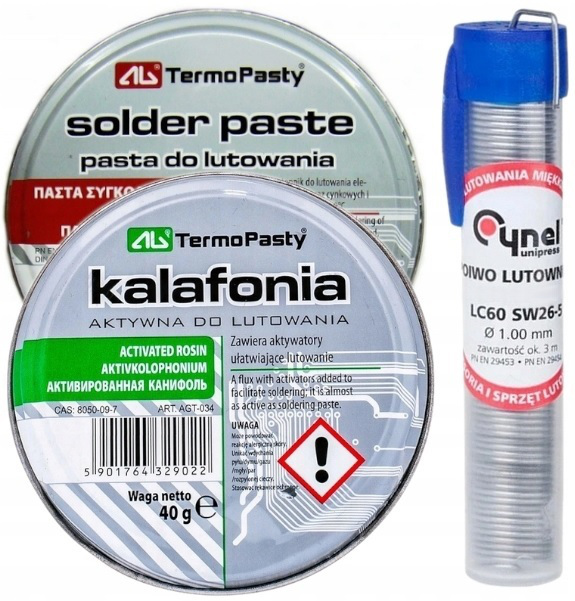 

Ag Zestaw Do Lutowania Cyna Pasta Kalafonia 40g