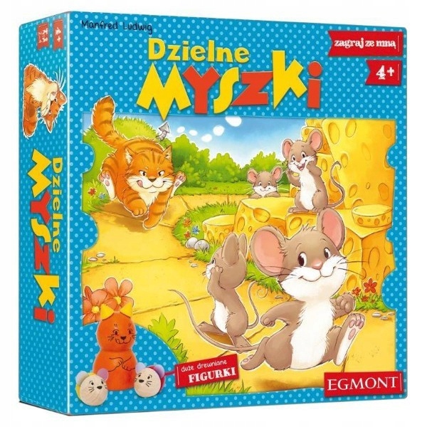 Dzielne Myszki Egmont Gra Rodzinna Drewniane Elementy 2-4 Graczy 4+