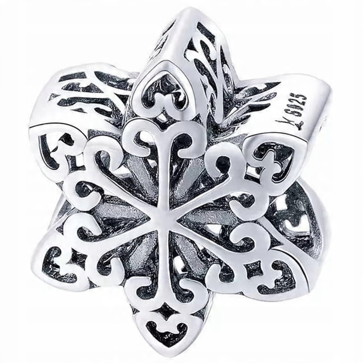 

Charms zawieszka Ażurowy Kwiatek Srebro 925