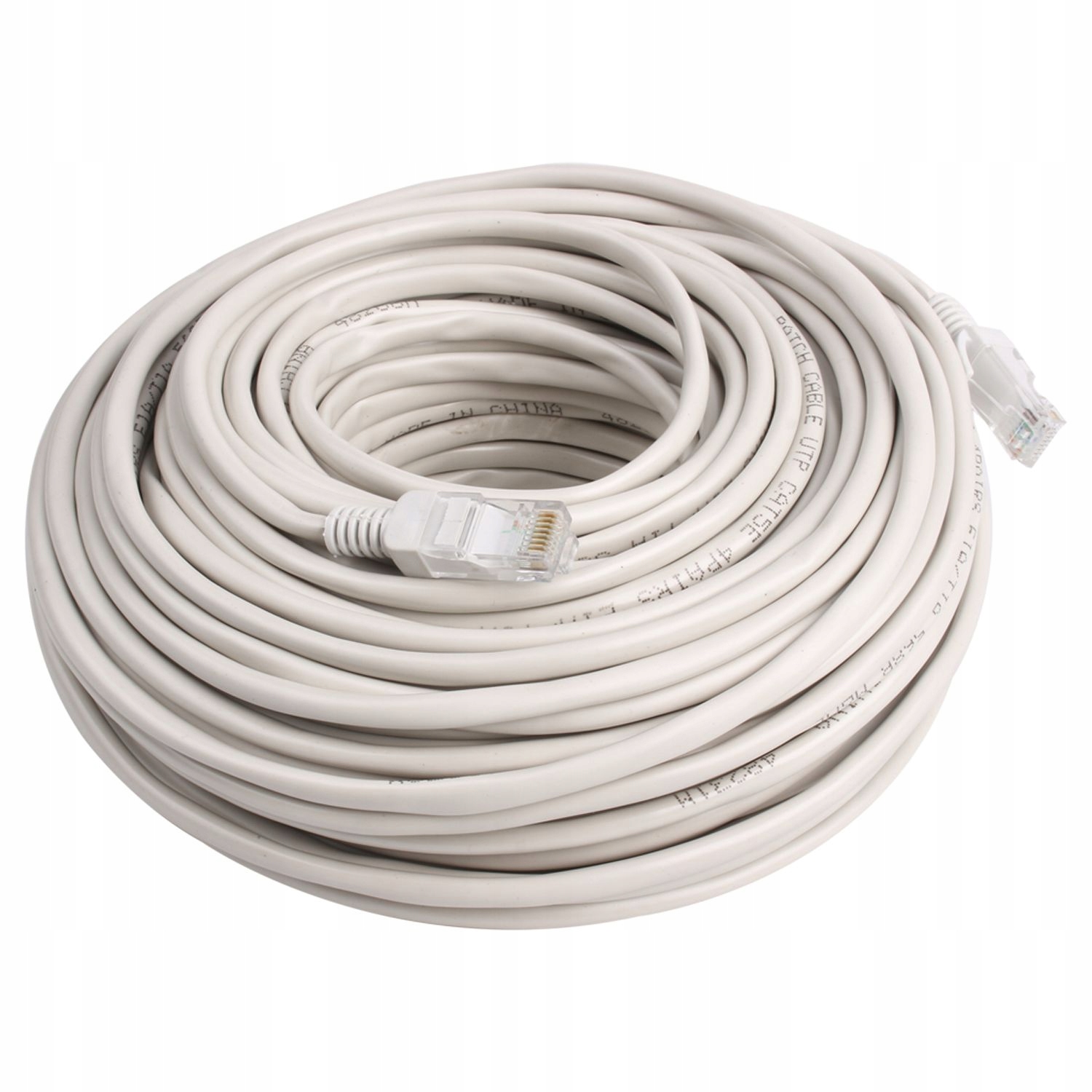 KABEL SIECIOWY PATCHCORD UTP CAT 5E 50M RJ45 LAN Kolor szary