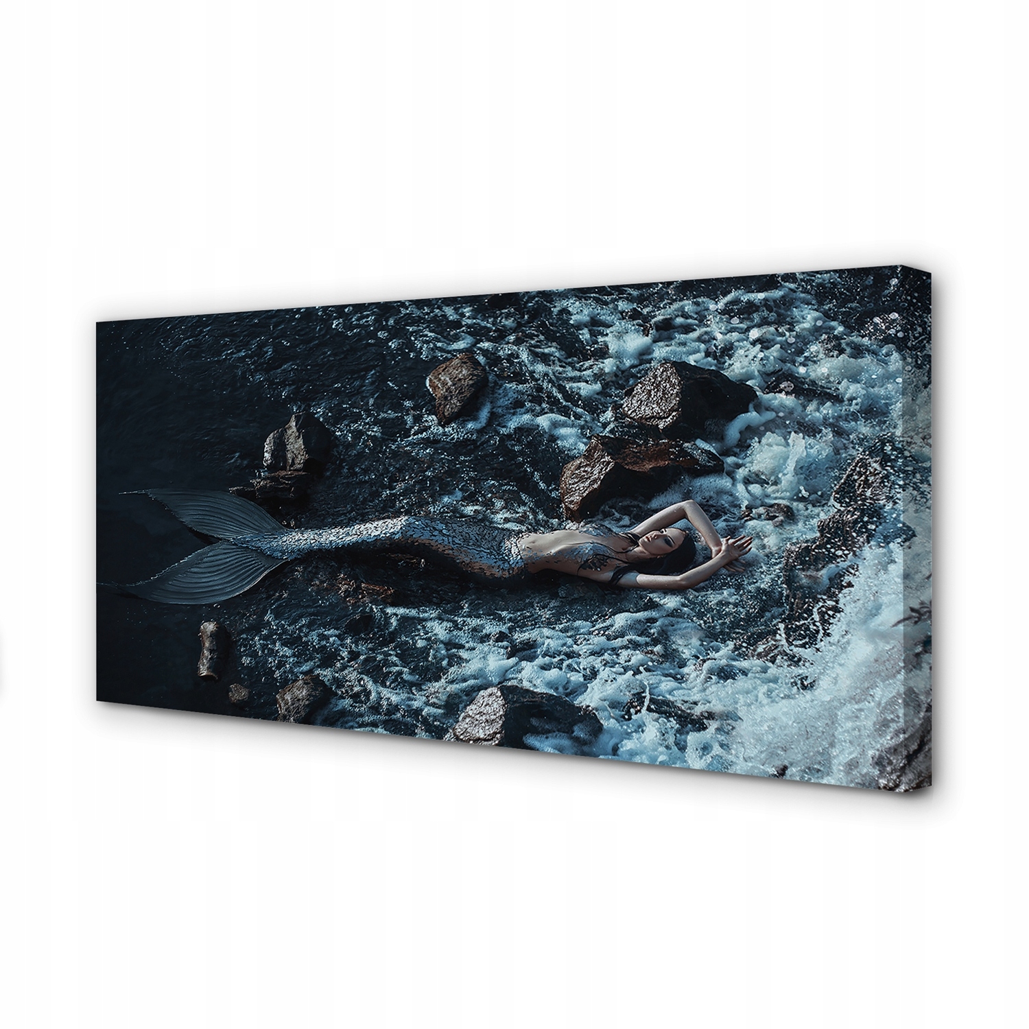 Foto grafika blejtram plátno Syrena moře 120x60