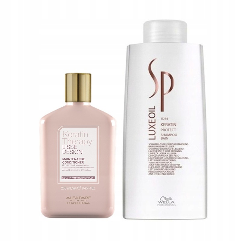 Alfaparf Keratin Therapy kondicionér 250 ml Wella Sp Luxe Oil Keratin 1000 ml