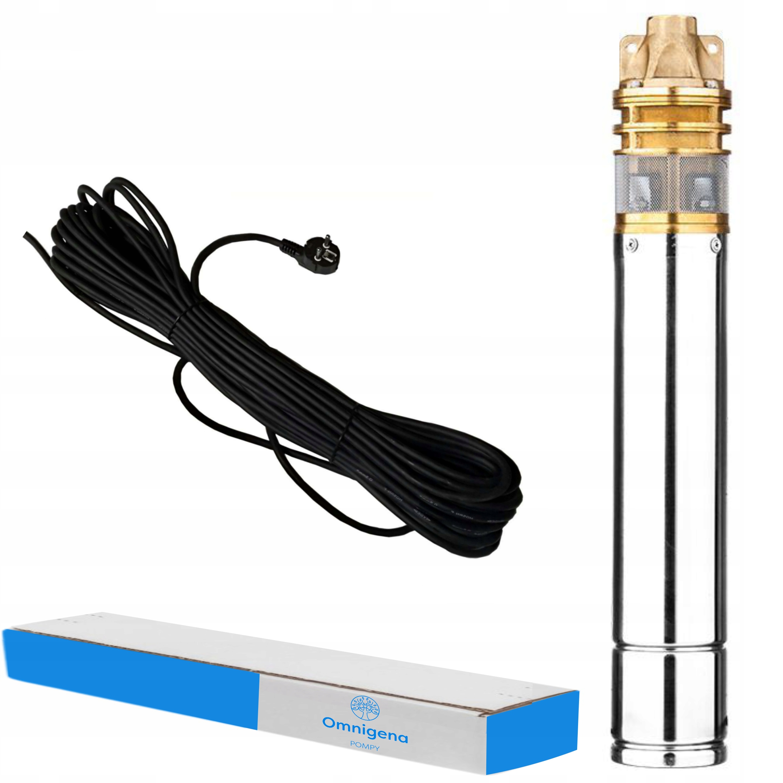 OMNIGENA POMPA GŁĘBINOWA 1500W SKM 200 4" 230V KONDENSATOR KABEL 15M