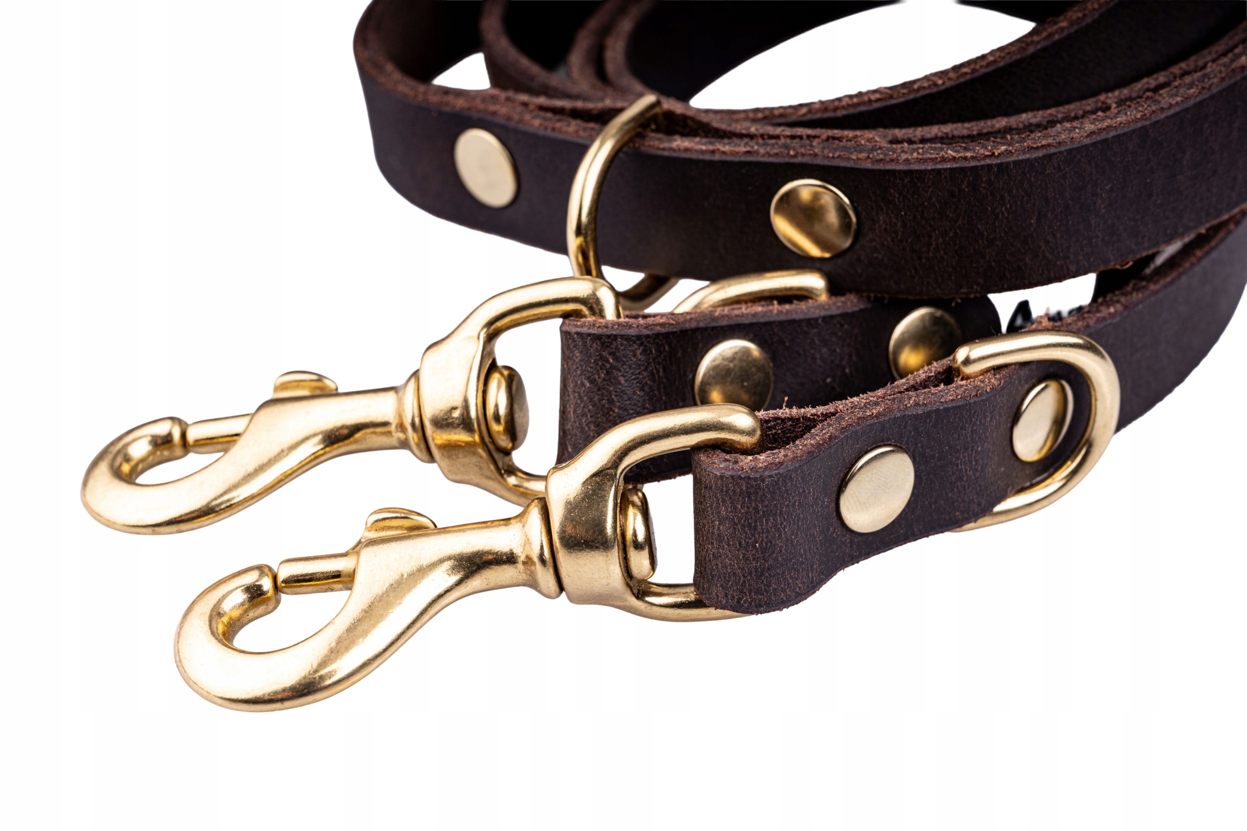 Levně Vodítko kožená, přepínací, 255 cm, polská ruční výroba