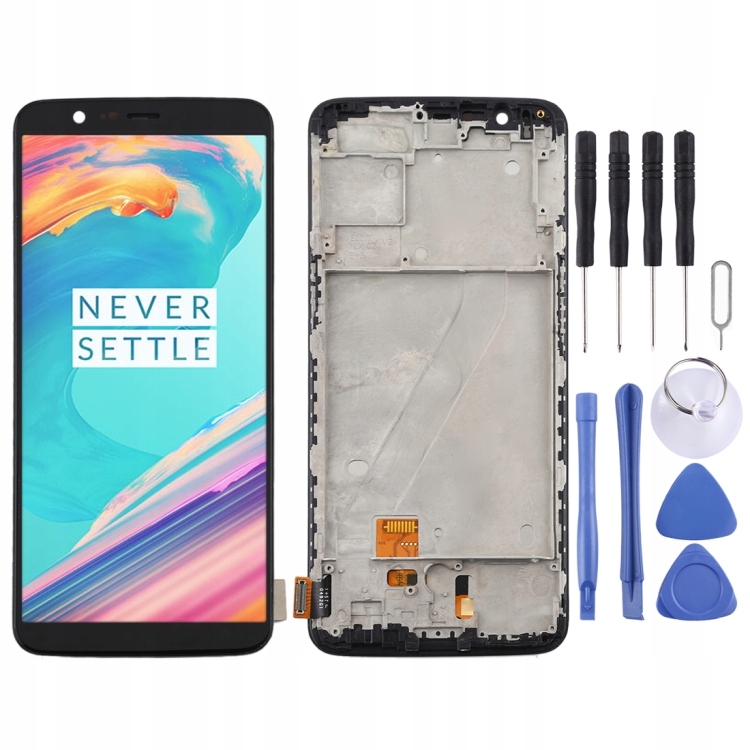 OEM LCD Screen for OnePlus 5T A5010 Digitizer Full Assembly with Frame