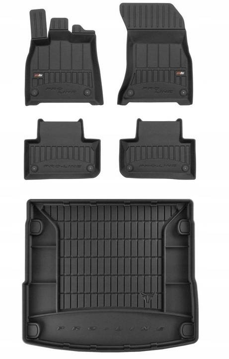 Set 3D Gumové rohože a rohože Audi Q5 2 2017-2024