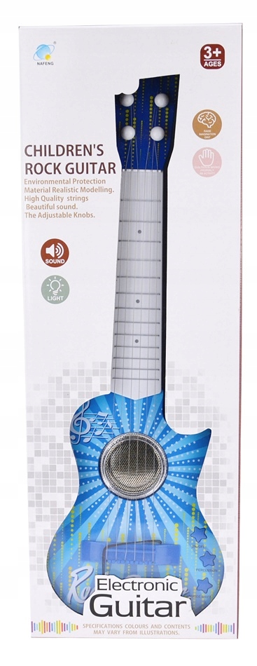 GITARA ELEKTRYCZNA ROCKOWA 6 METALOWYCH STRUN Rodzaj gitara elektryczna
