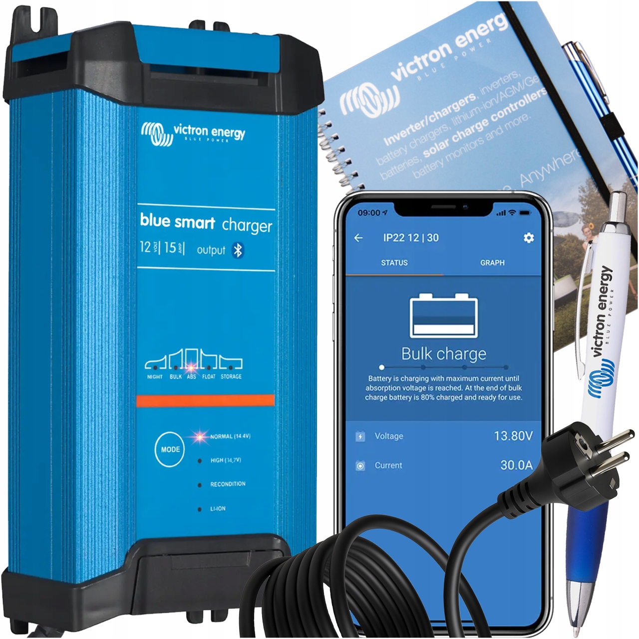Ładowarka prostownik Victron Blue Smart IP22 Charger 12/15 (1) 12V 15A REV2