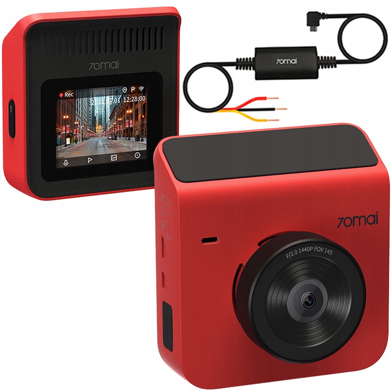 

Kamera Rejestrator 70MAI A400 Red+ Adapter Acc