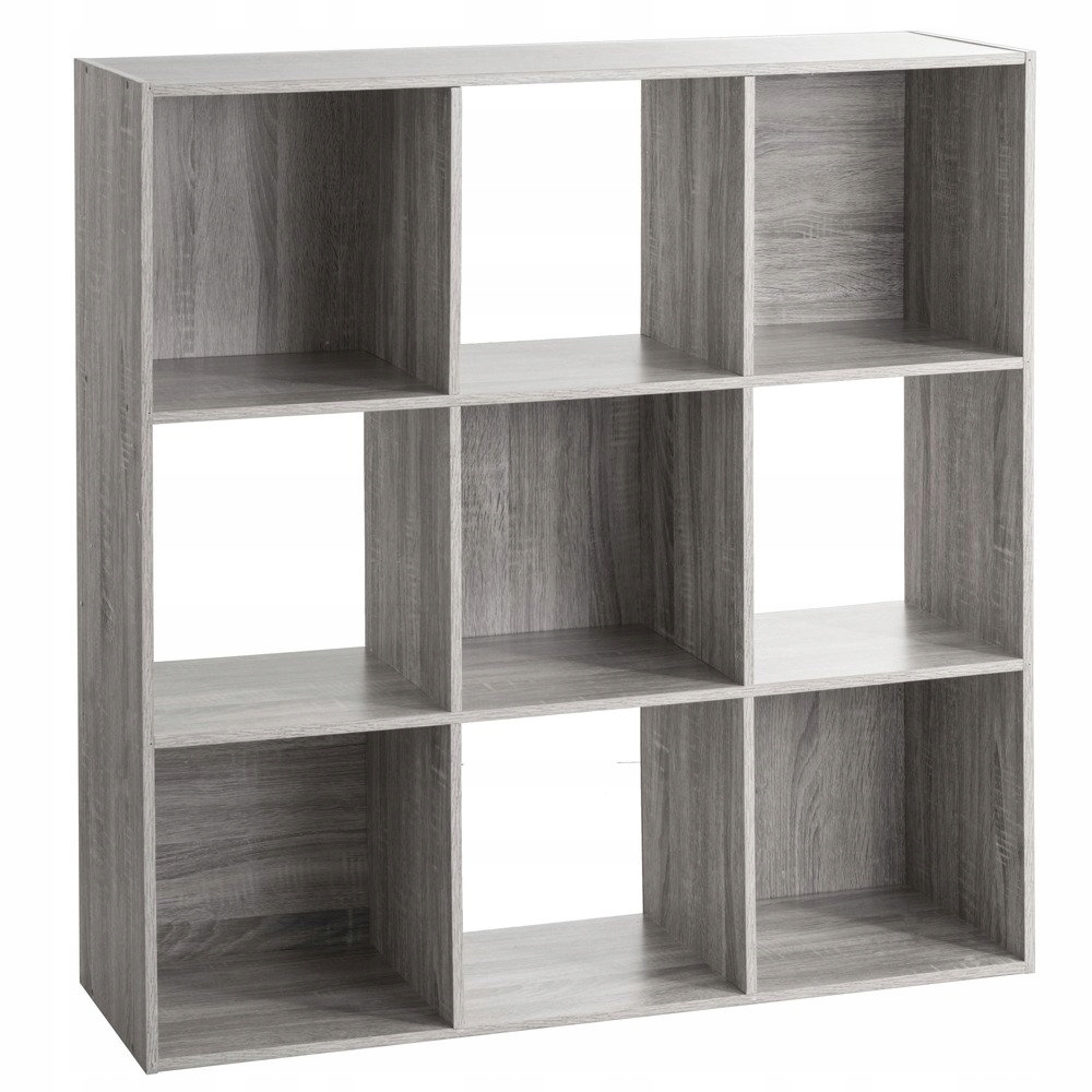 Regál Šachovnica Čierna 9 Priehradiek Štvorec 100x100