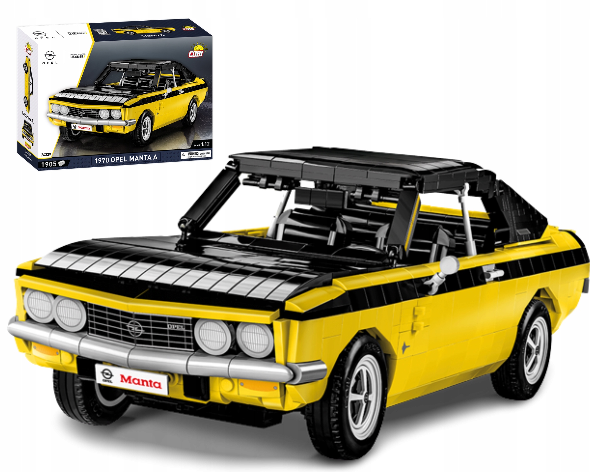 

Cobi 24339 Samochód Opel Manta A 1970 1:12 Klocki