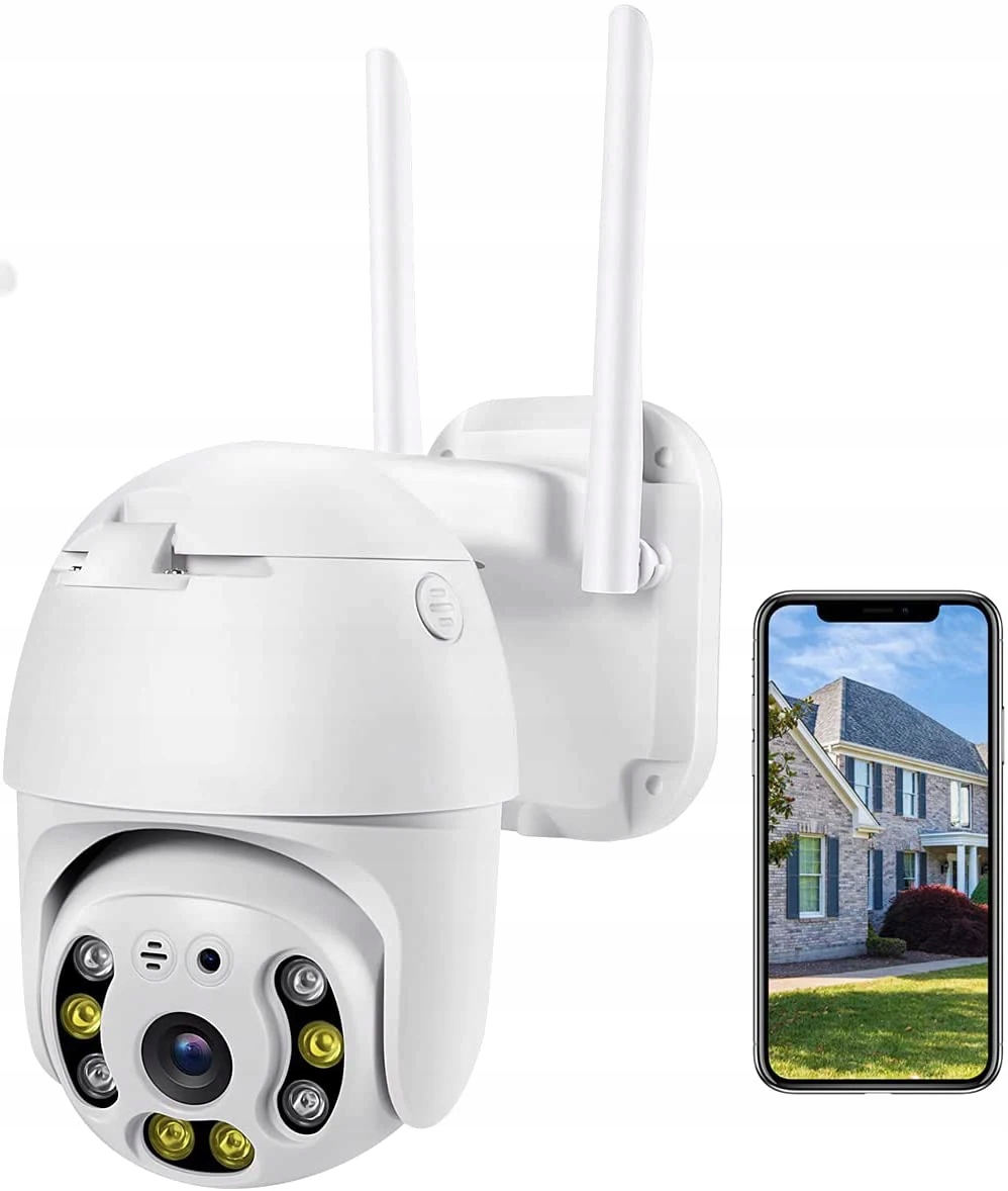 KAMERA ZEWNĘTRZNA IP 5MP WIFI Full HD 5 MPx OBROTOWA WODOODPORNA ZDALNA Stan opakowania oryginalne