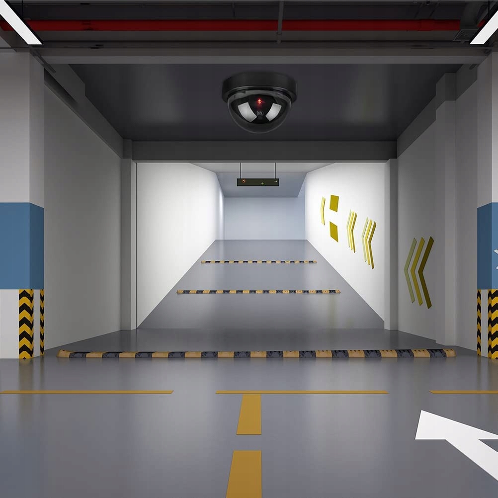 ATRAPA KAMERY KOPUŁKOWA PRZEMYSŁOWEJ KAMERA ALARM KOPUŁKA DIODA + GRATIS Rodzaj baterii AA