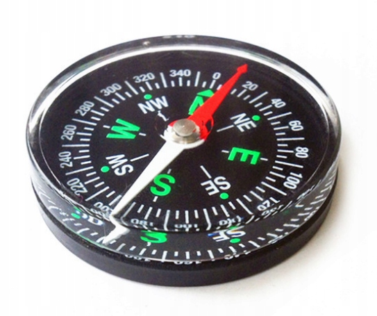 KOMPAS OKRĄGŁY TURYSTYCZNY KIESZONKOWY BUSOLA