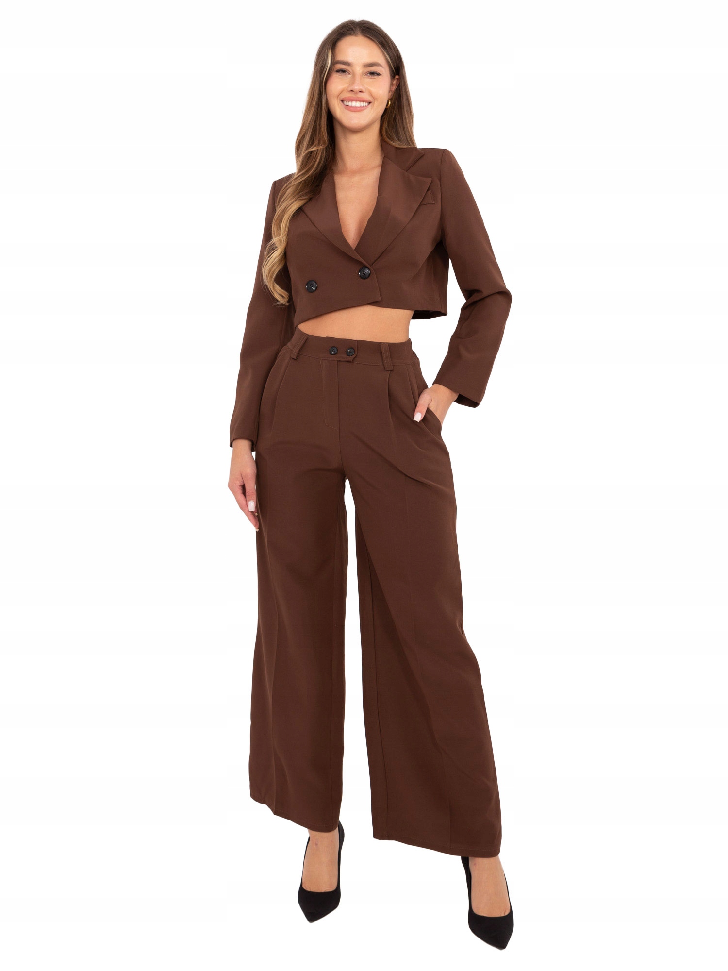 Marynarka Damska Spodnie Komplet Garnitur