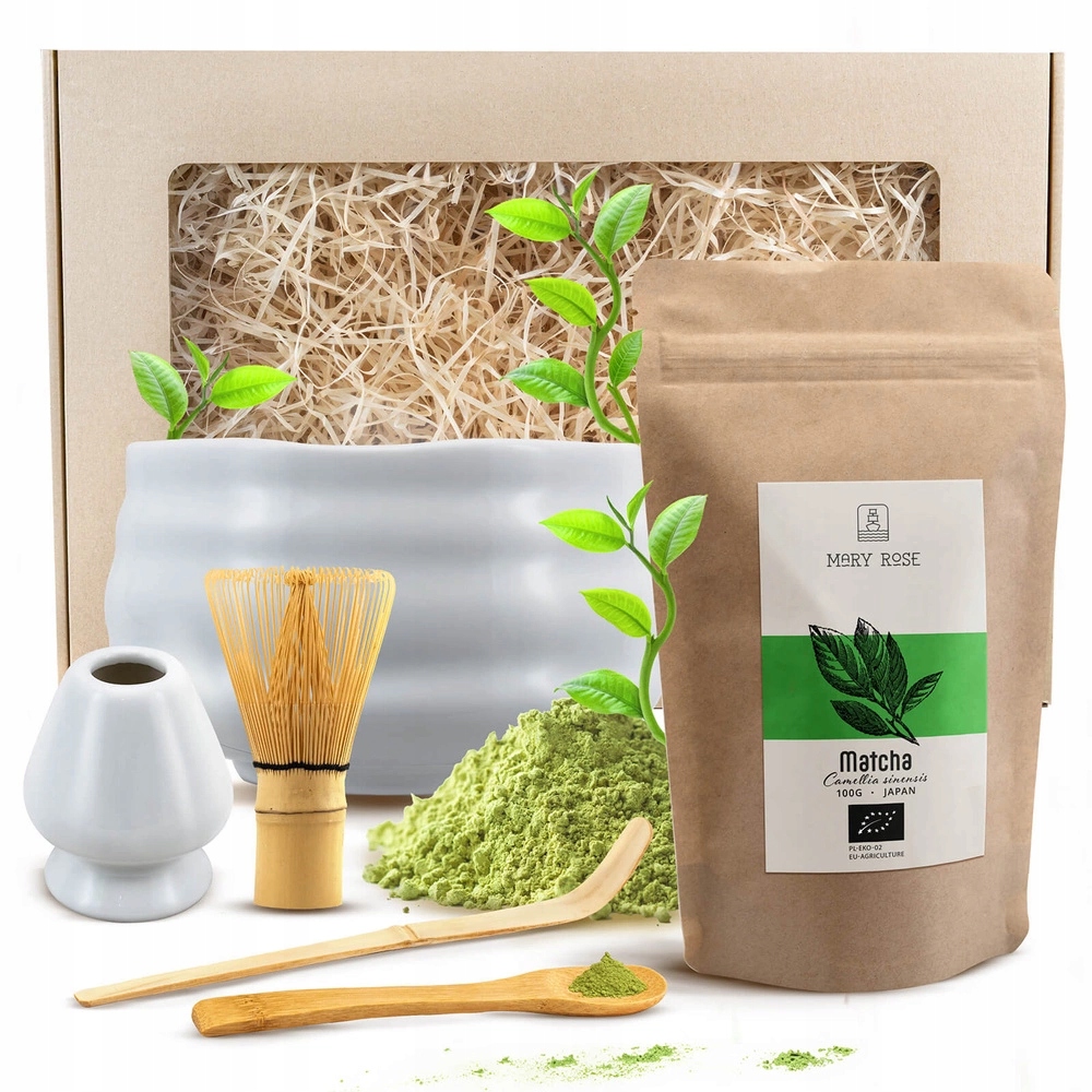 Dárková sada Příslušenství pro přípravu Matcha, Japonský Matcha Bio 100g