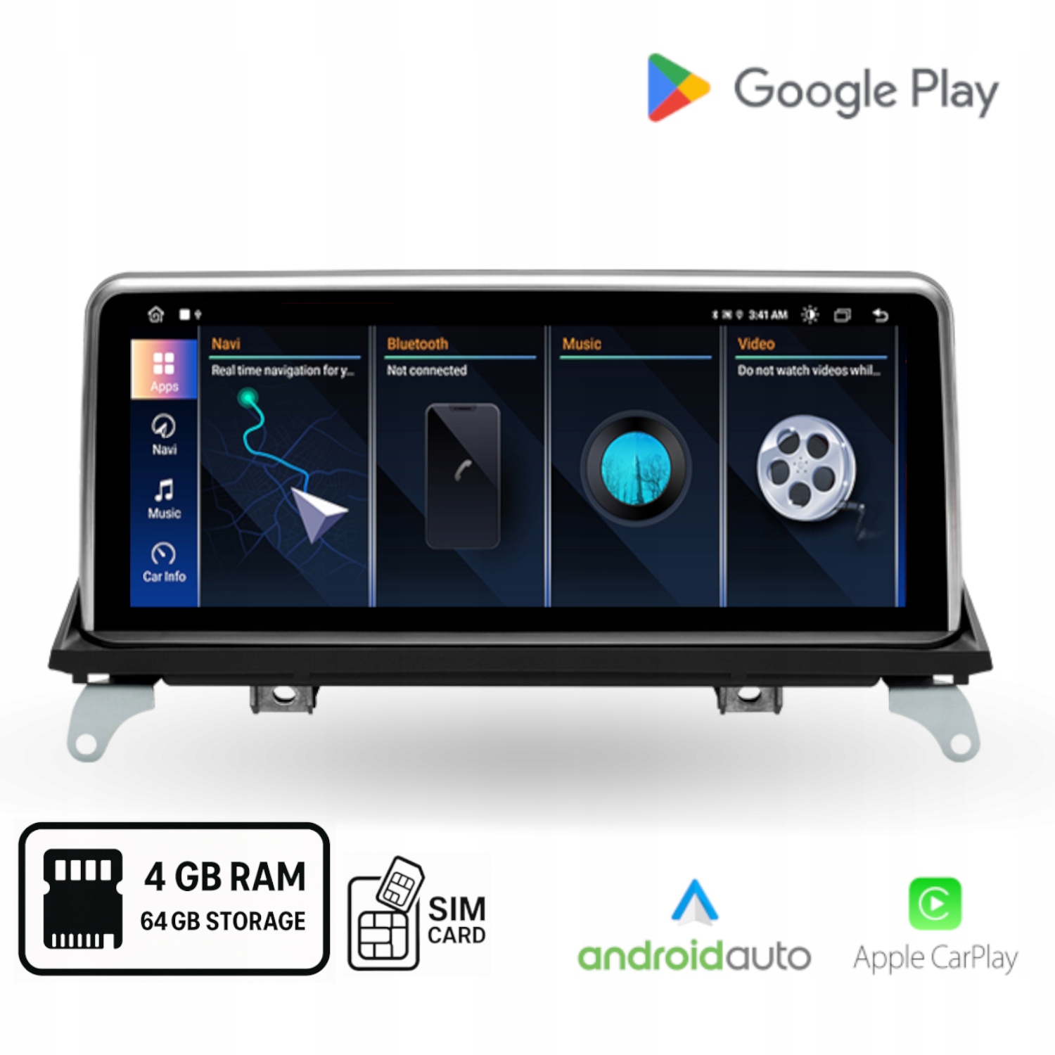 Radio Android Bmw X5 E70 X6 E71 CCC Android Auto Carplay Wi-Fi 4+64 Gb