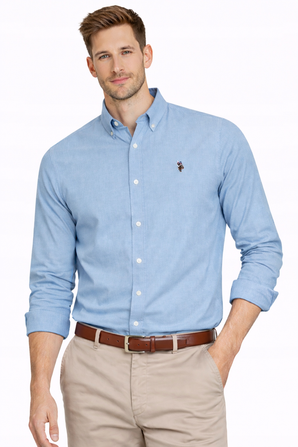 U.s. Polo Assn. Pánská Košile MUP3247-467 modrá, módní bavlna