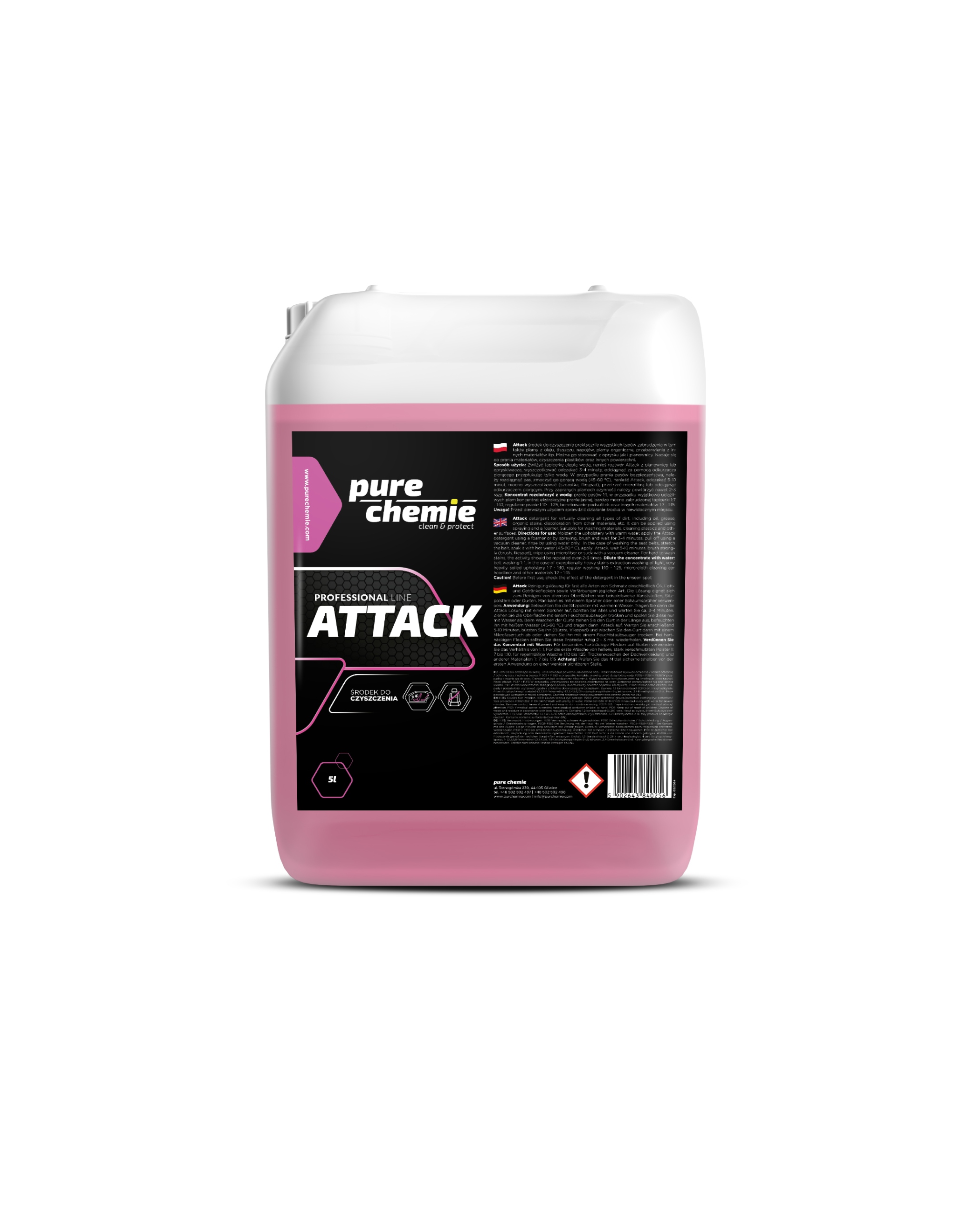 Pure Chemie Attack 5L Všestranný koncentrát na ťažké nečistoty
