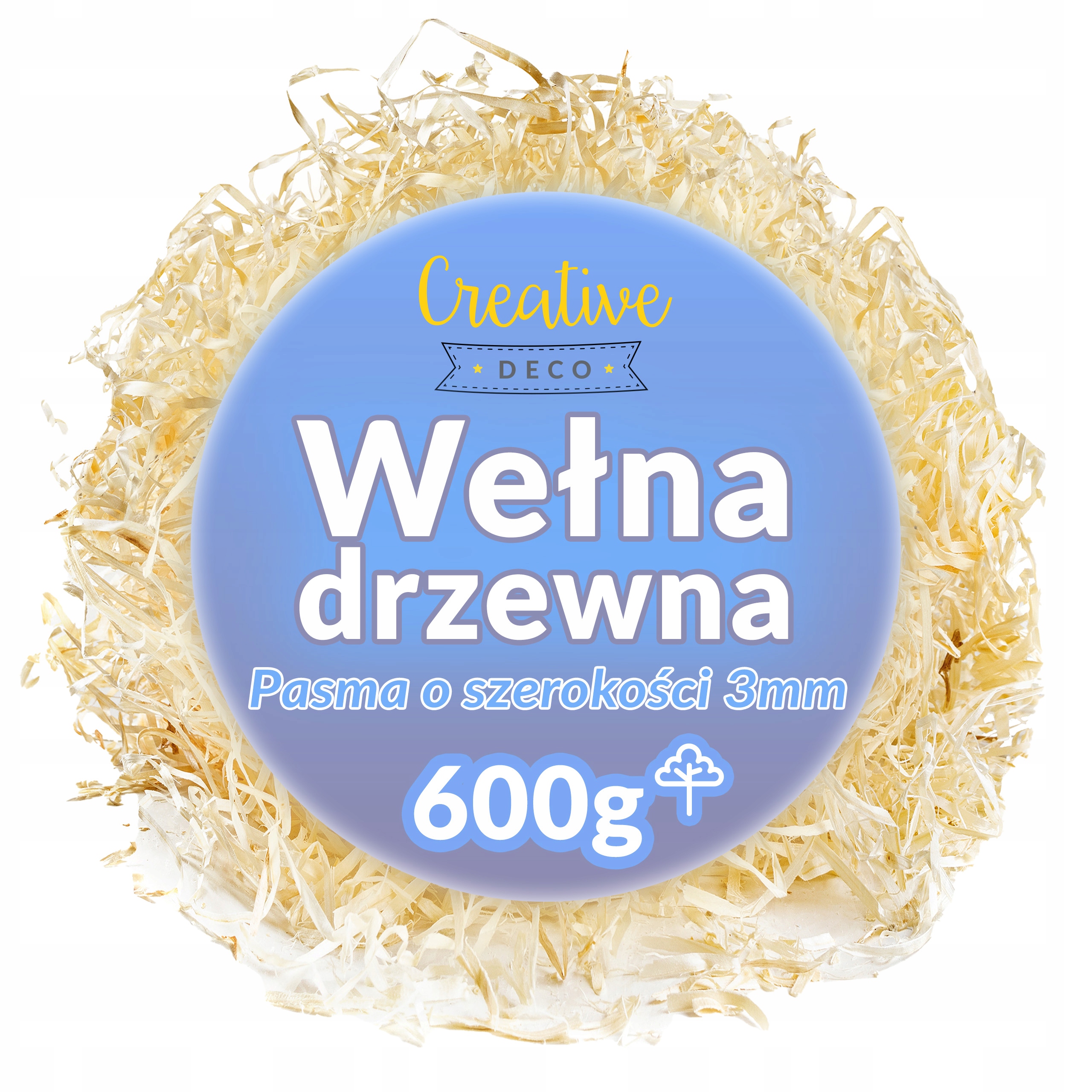 

Wełna drzewna 600g wypełniacz do paczek eko
