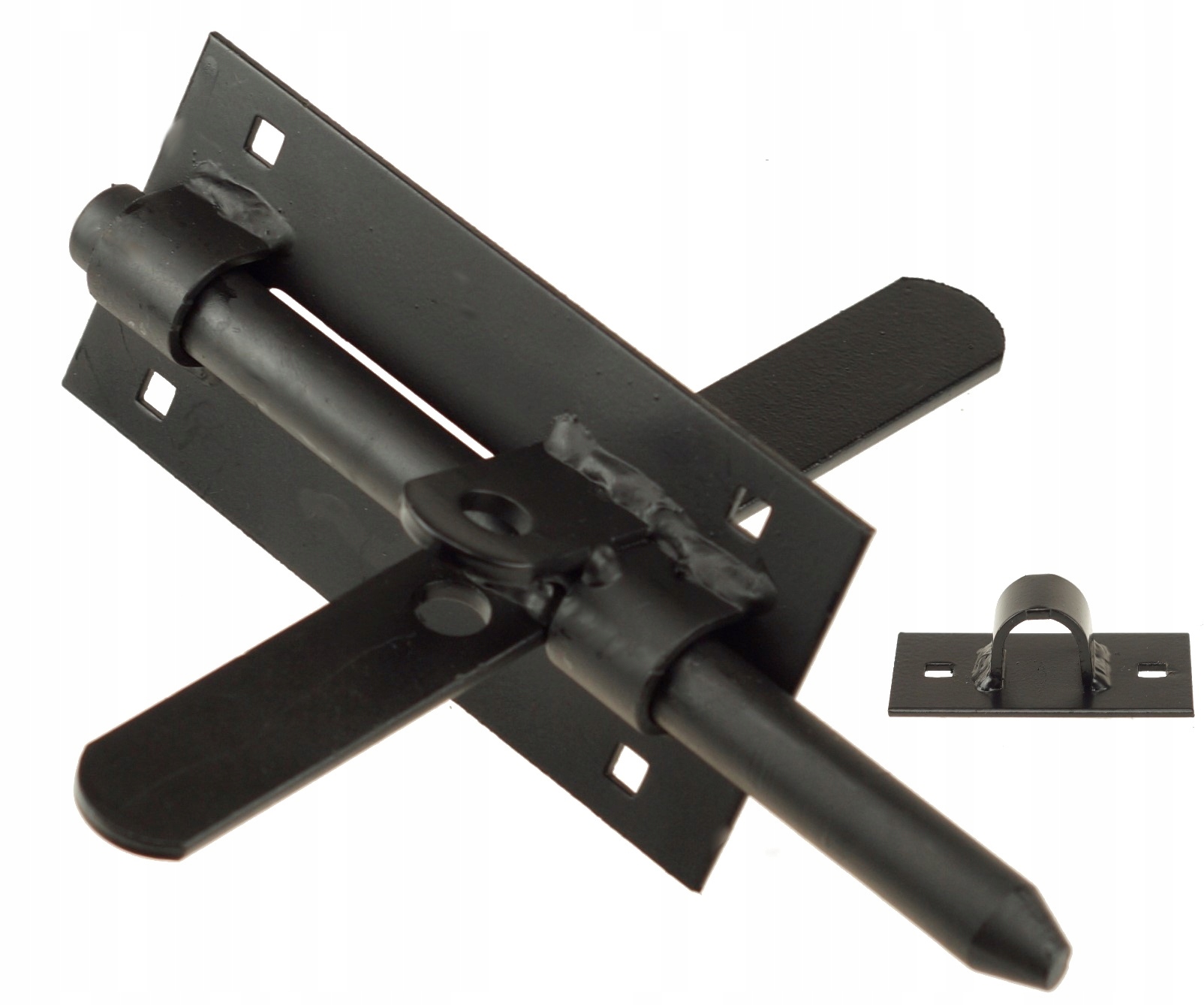 ZASUWA DRZWIOWA BRAMOWA DWUSTRONNA L150 CZARNA PL