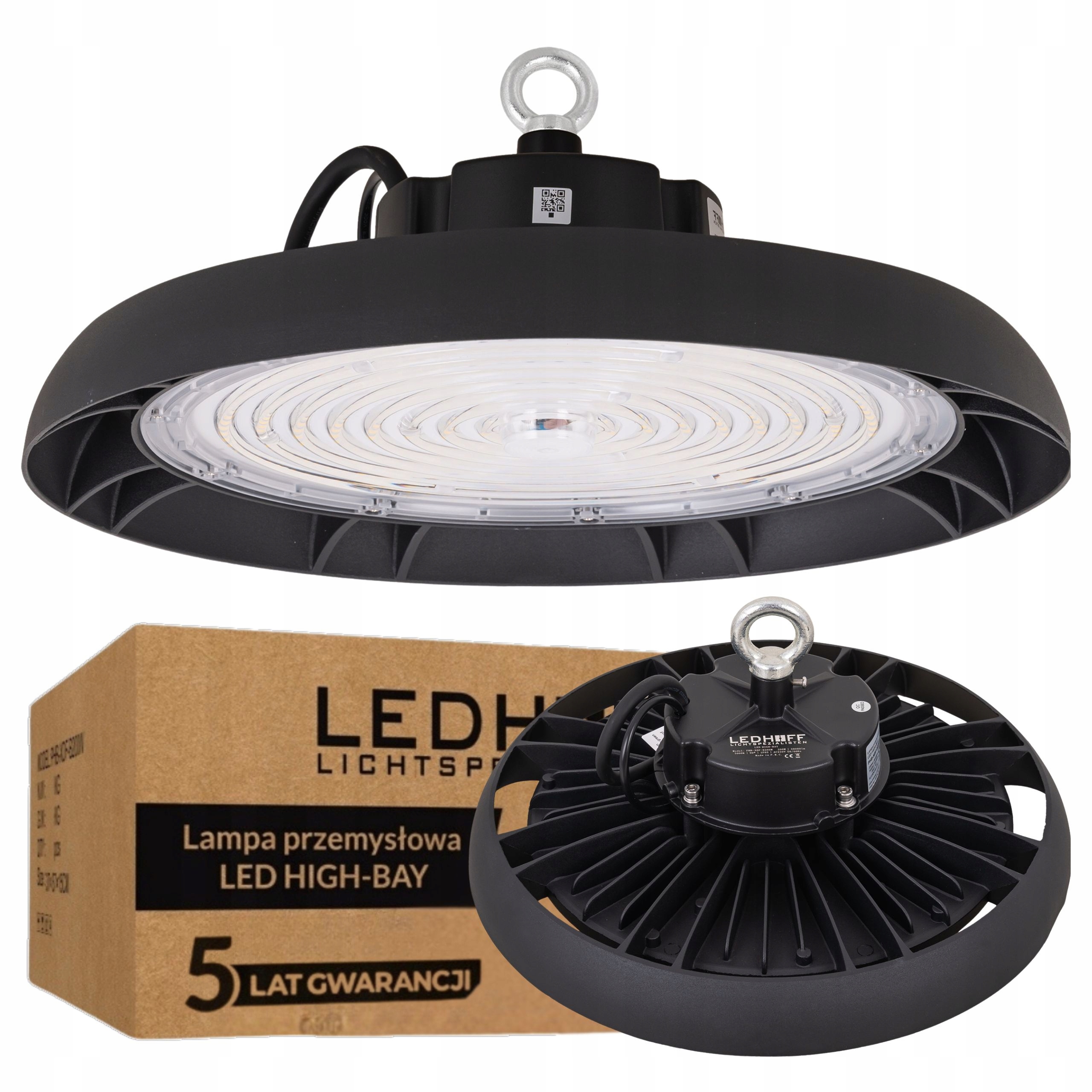 Priemyselná Led lampa High Bay Ufo 100W 5000K 17000lm IP65 na skladovú halu
