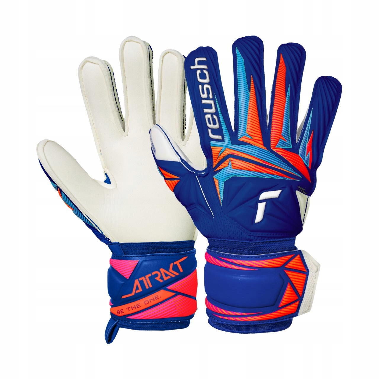 Brankářské rukavice Reusch Attrakt Advance Junior modré 5672215 4126