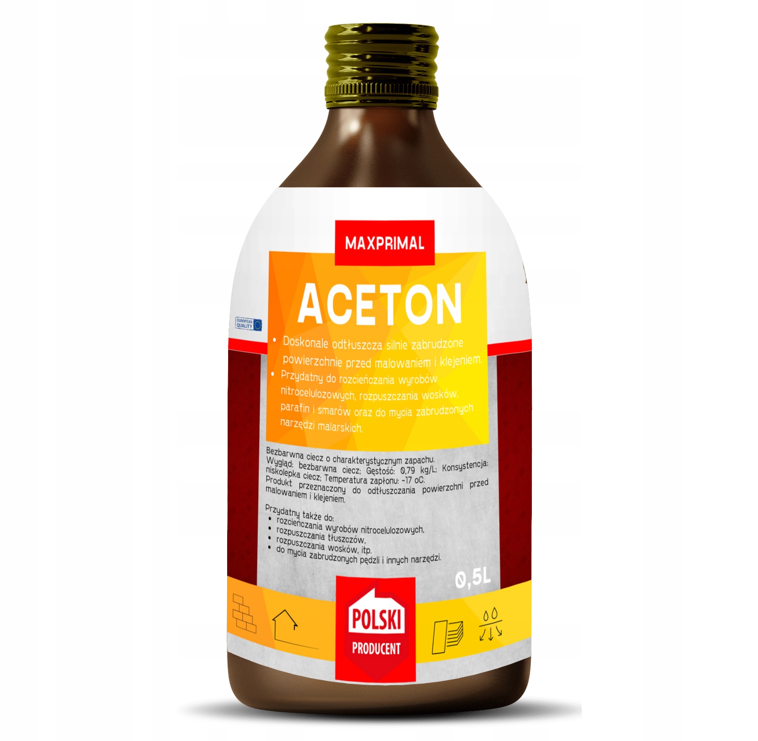 MAXPRIMAL Aceton techniczny 0,5l