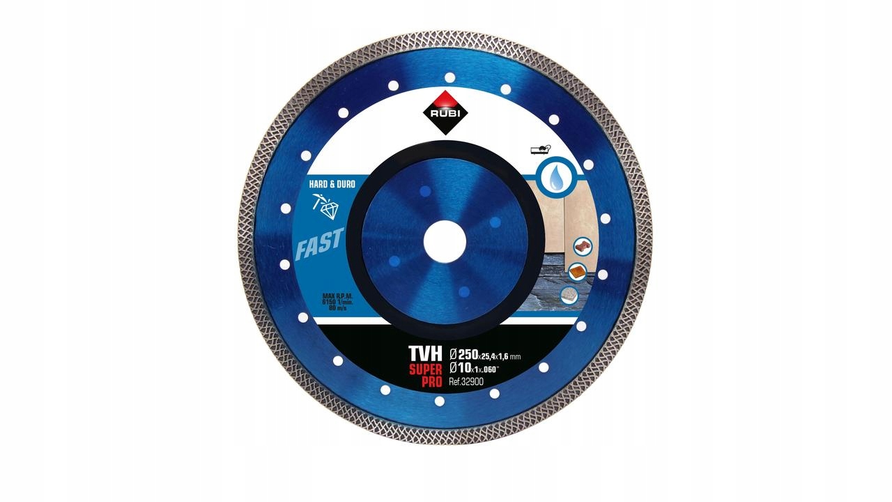 

Rubi Tvh 250 Superpro Tarcza Diamentowa Tw. Gres