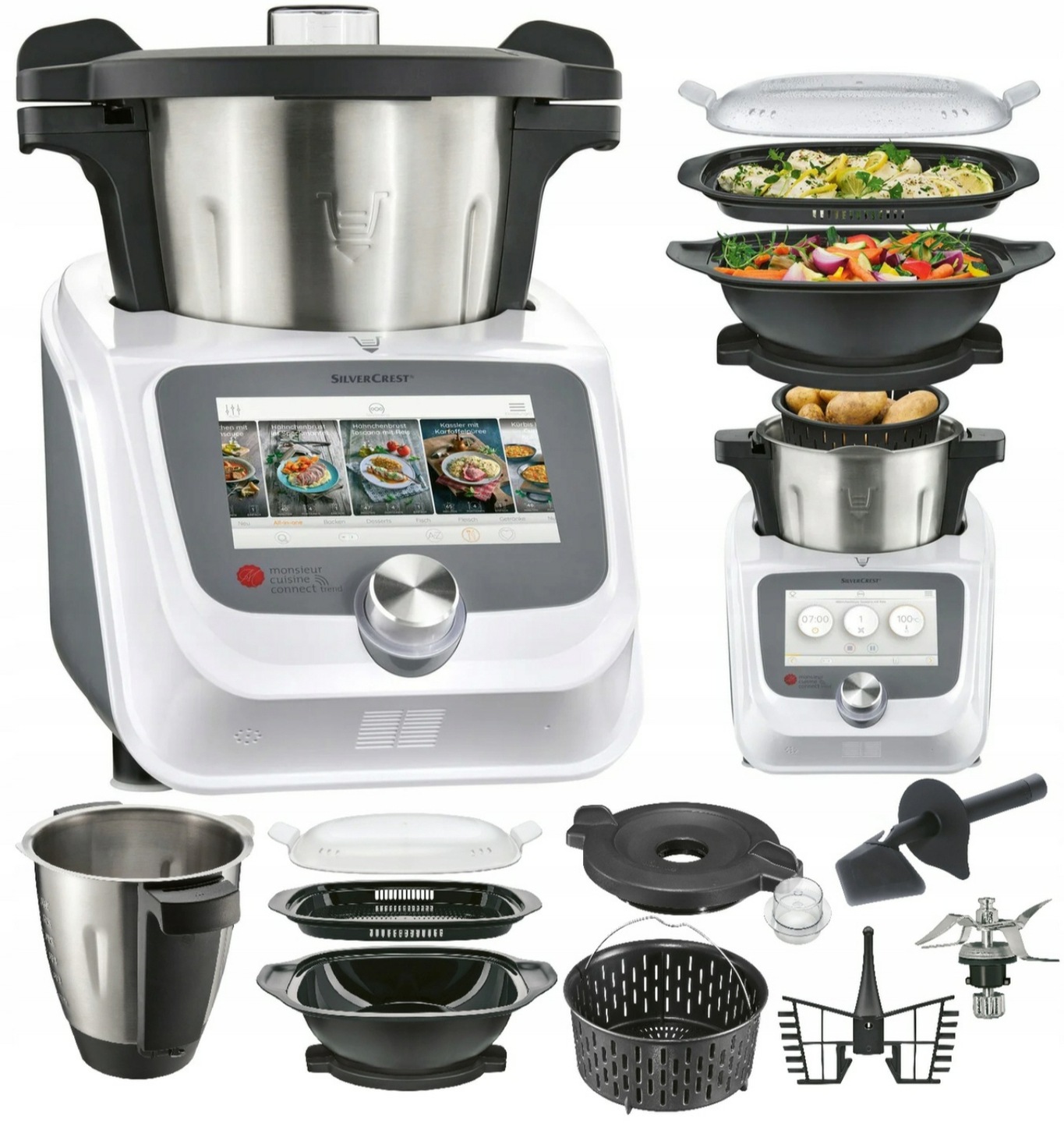 RATY LIDLOMIX NOWY 2024 ROBOT KUCHENNY WIFI MONSIEUR CUISINE CONNECT TREND