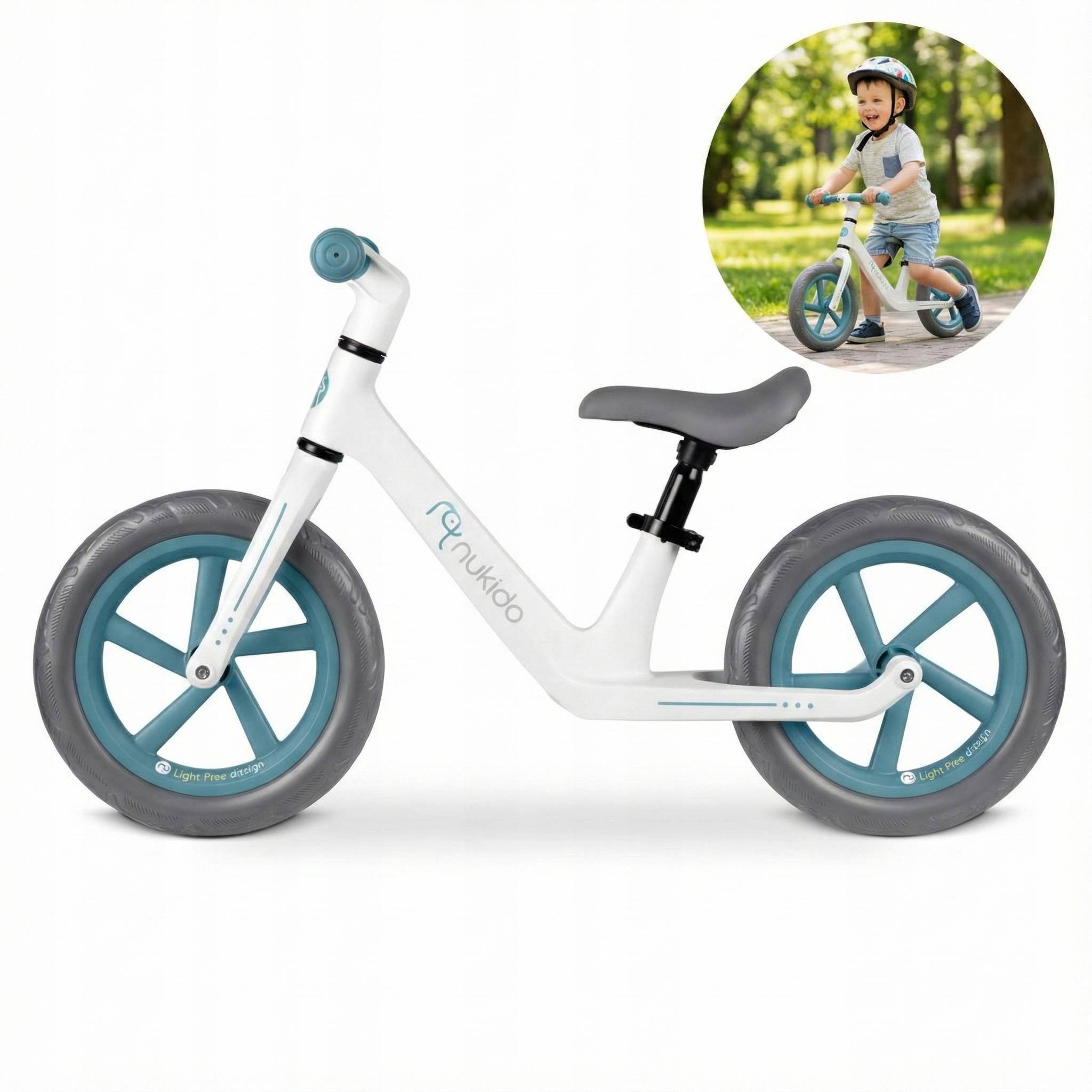 Rowerek Biegowy 12” Dla Dzieci Lekki Regulowany Wytrzymały Bezpieczny