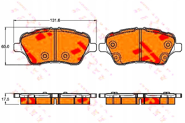Trw Brzdové Destičky Ford B-max 1.0 Ecoboost (jk)