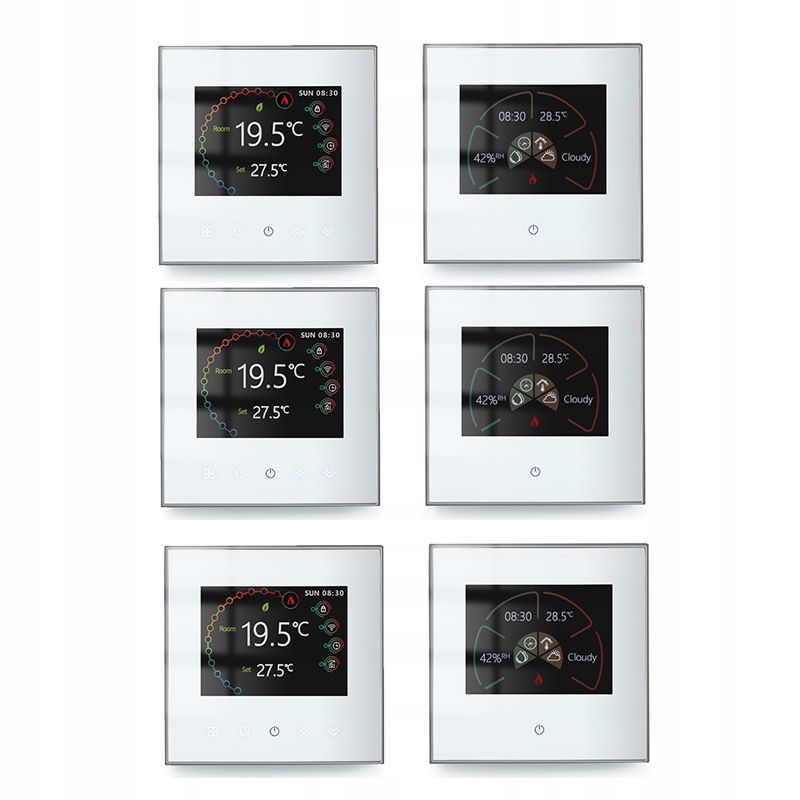 

Termostat Wi-Fi Ogrzewanie podłogowe wodne Ga 6szt