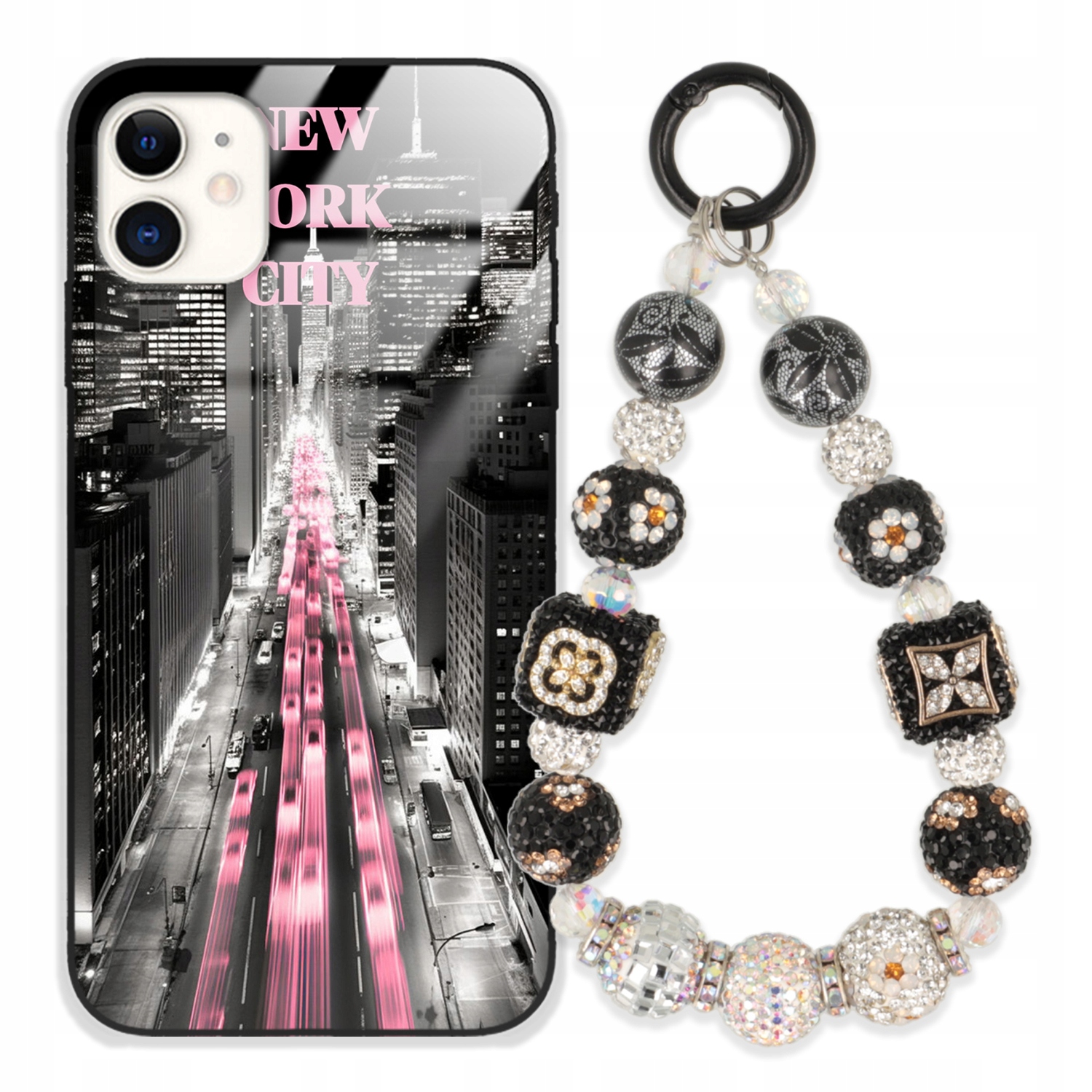 Pouzdro Pro Iphone 11 Case Glass| Přívěsek Na Klíče Elegantní Kryt Premium Vzory