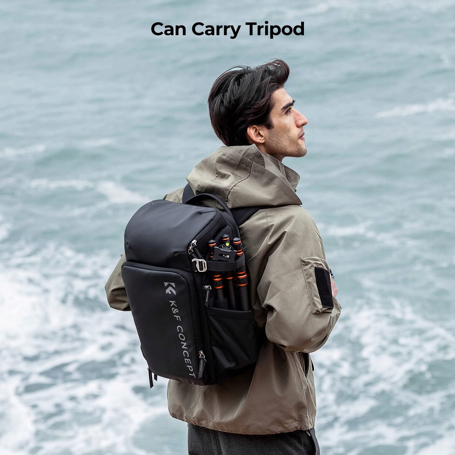 K&F CONCEPT Plecak Na Aparat 25L Z Przegrodą Na Laptopa 16 Calowy — miniatura 8