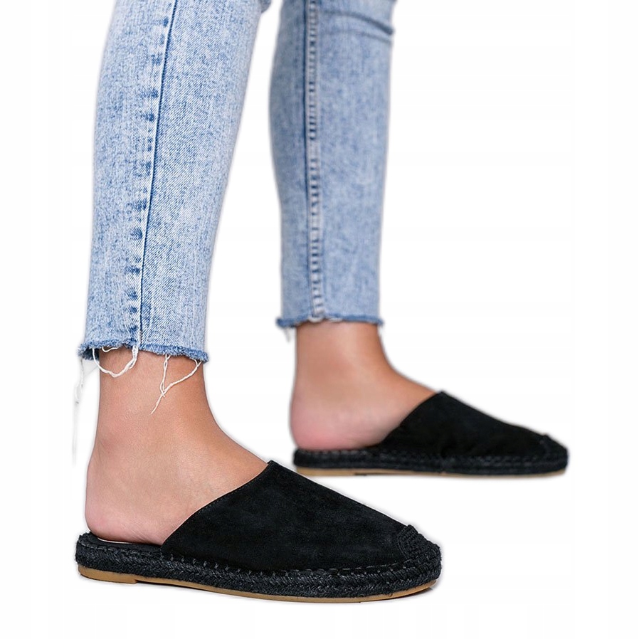 

Czarne Skóra ekologiczna Buty Kobiety r.38