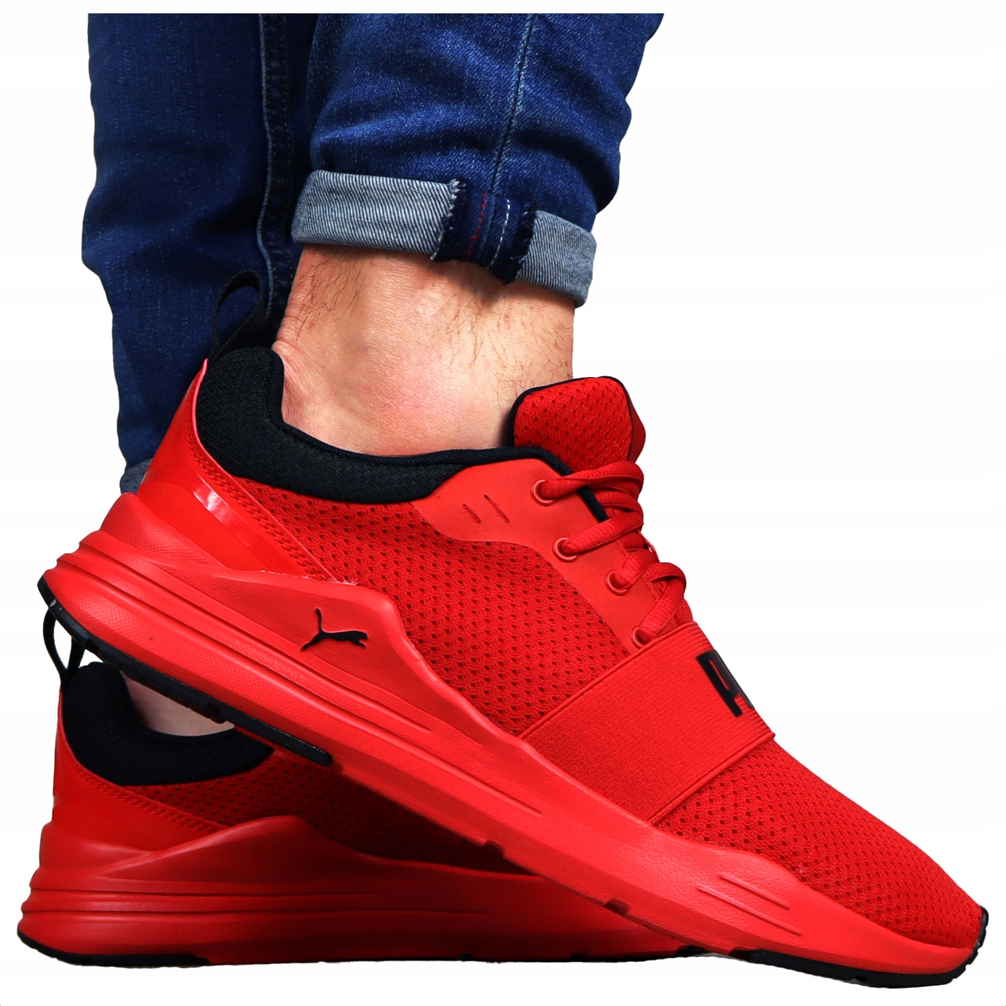 pánské boty Puma Pohodlné Červené sportovní tenisky pro každodenní nošení do práce